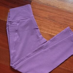 Senita Athletics Berry Ribbed Shaktis Leggings